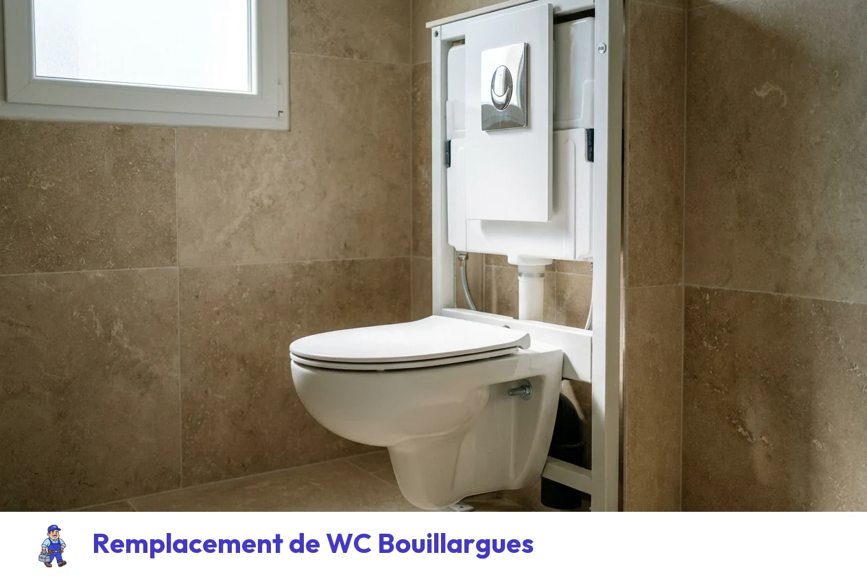 Remplacement de WC à Bouillargues