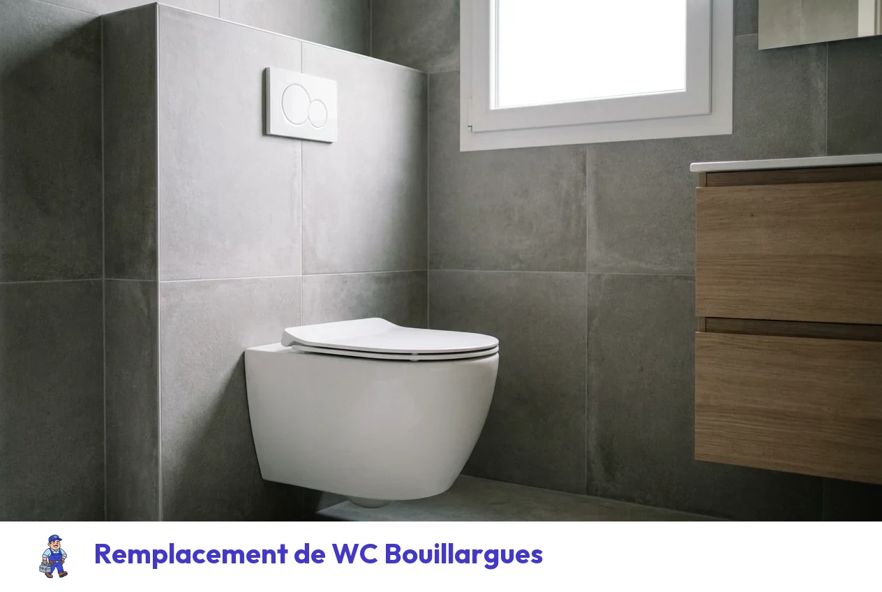 Remplacement de WC à Bouillargues